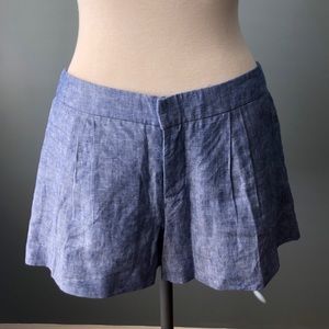 Joie Merci B Chambray Jean Denim Shorts Blue